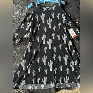 (Adult small) black cactus dress
